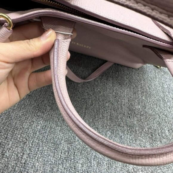 Burberry Banner Leather Satchel Bag 236-122824 - Picture 13 of 16